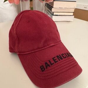 Balenciaga Burgundy Cap